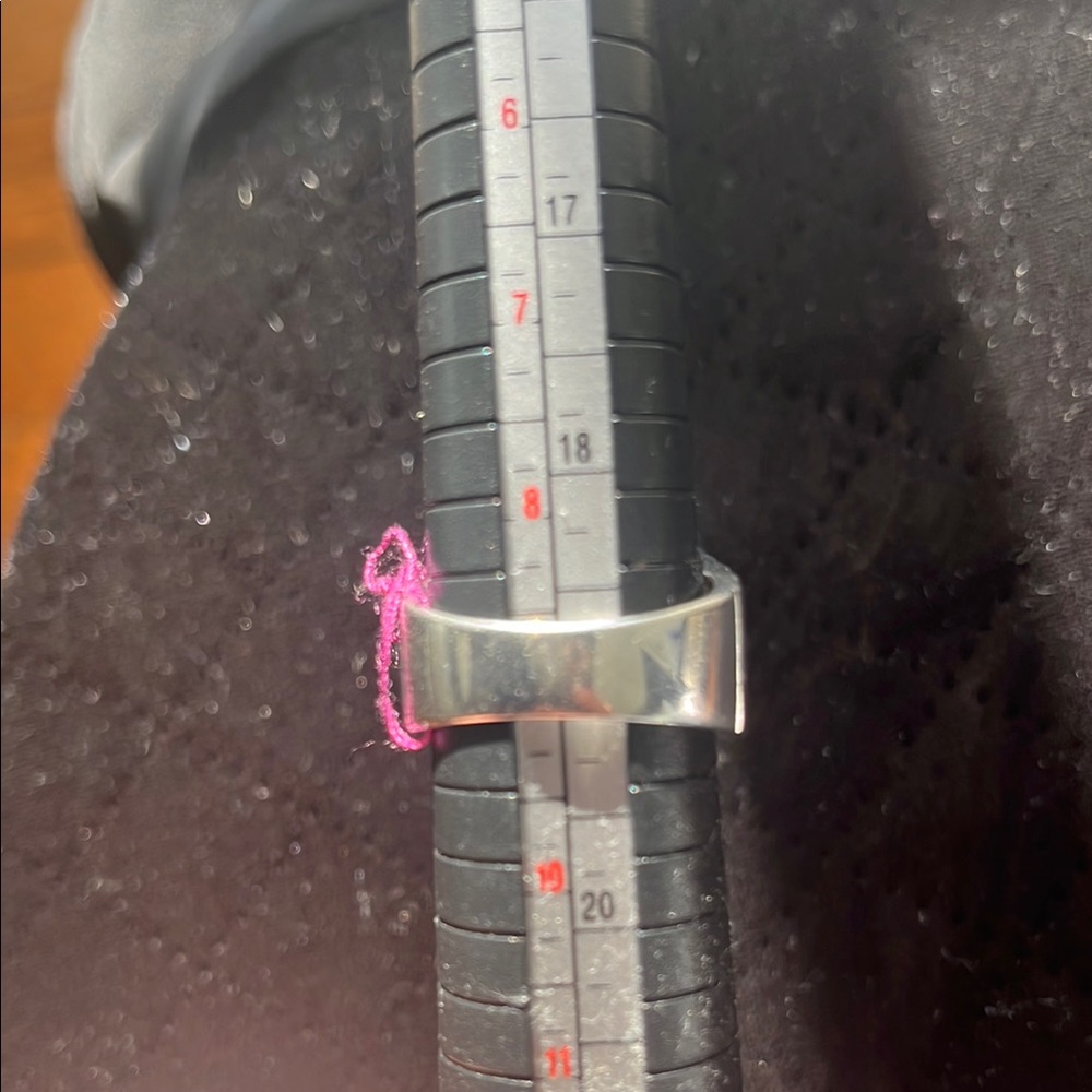 Chic Silver Ring With Black Stone - image 3